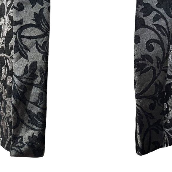 JR Nites Womens Silver Black Bolero Cap Sleeve Jacket Open Whimsigoth Y2K sz 12 - Picture 5 of 16